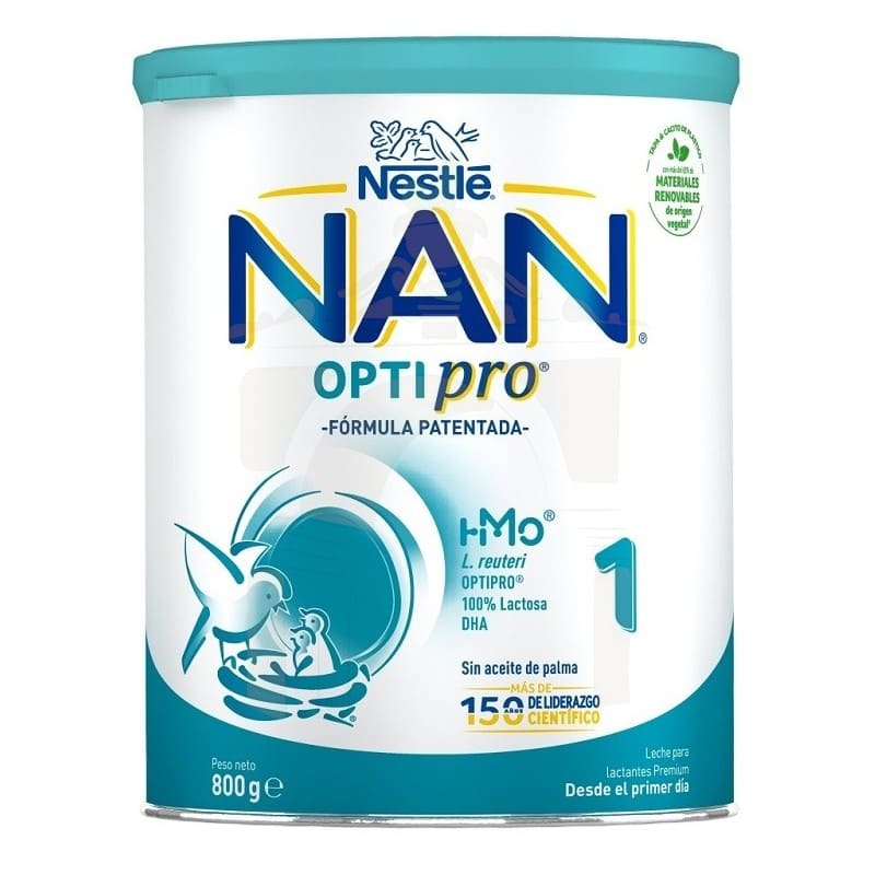 Querer Imaginativo piel Nestle NAN OPTIPRO 1 Leche de inicio 0-6 meses 800 gr - MomentosGourmet